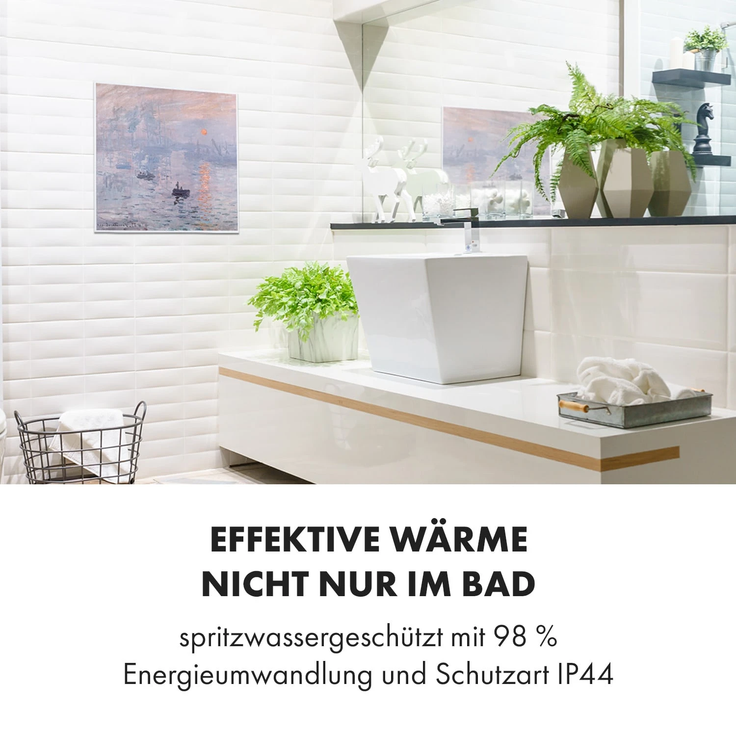 Wonderwall Air Art Smart Infrarotheizung 60x60cm 350W Wand App – Bild 6