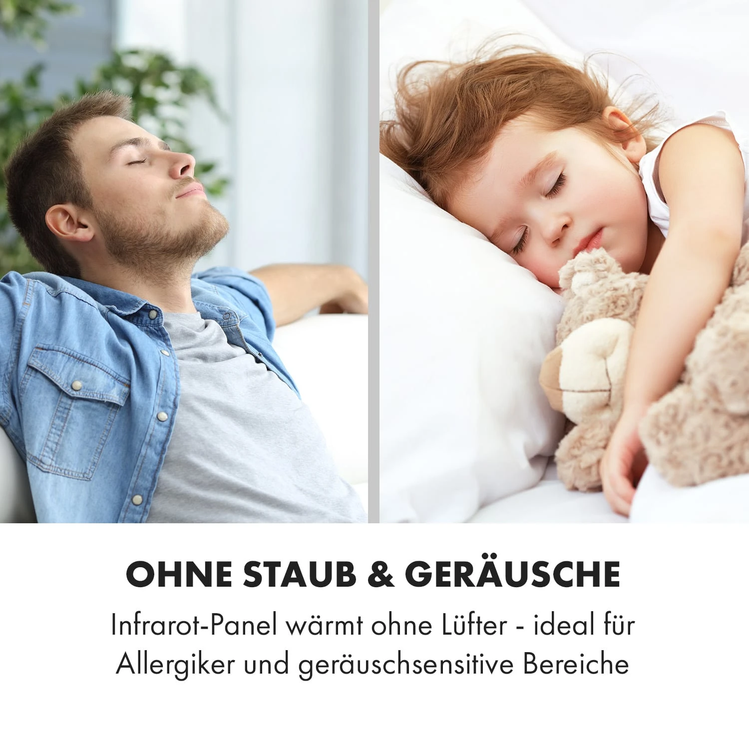 Wonderwall Air Art Smart Infrarotheizung 120x30cm 350W Wandinstallation App-Steuerung Seerosen – Bild 4