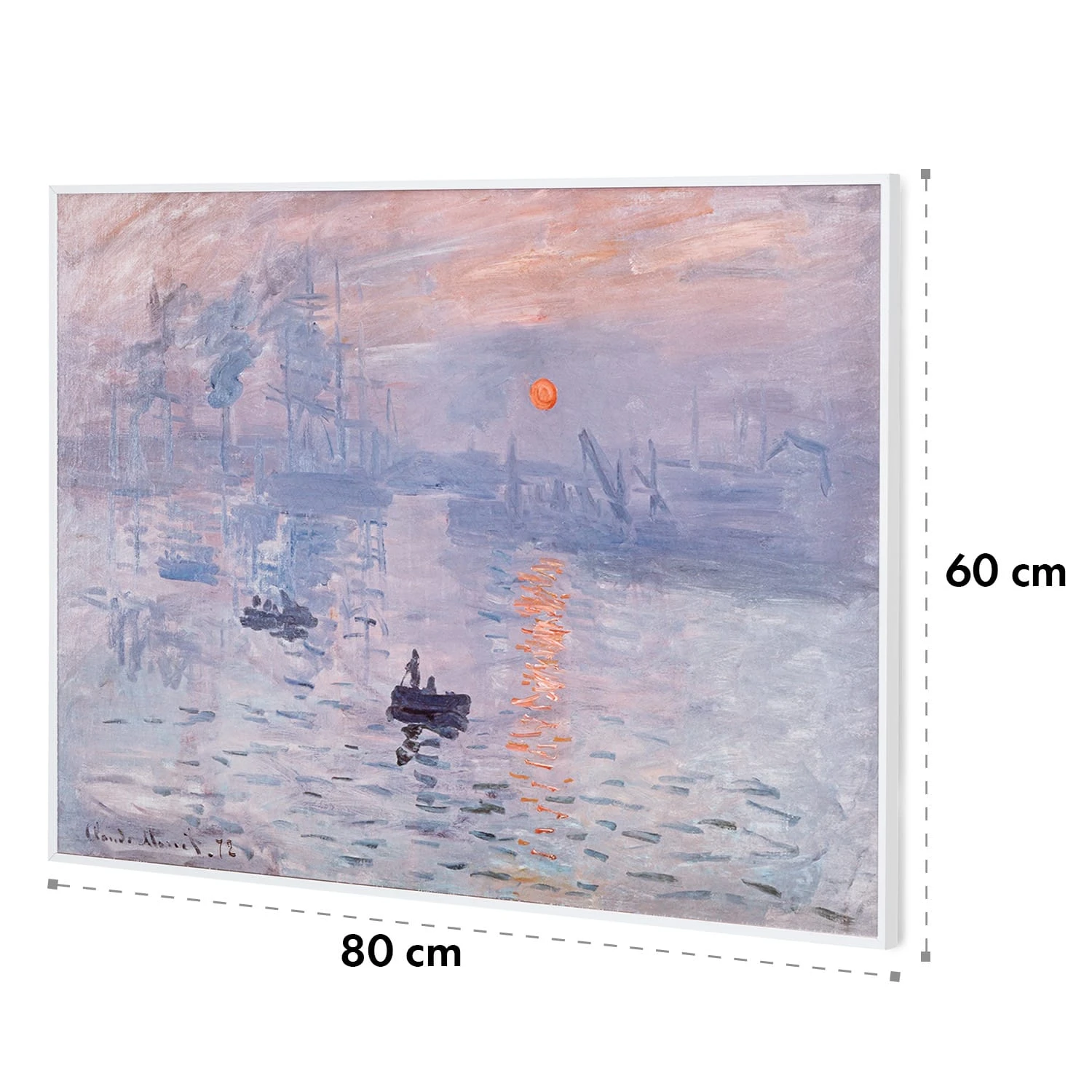 Wonderwall Air Art Smart Infrarotheizung 80x60cm 500W Wandmontage Sonnenaufgang – Bild 9