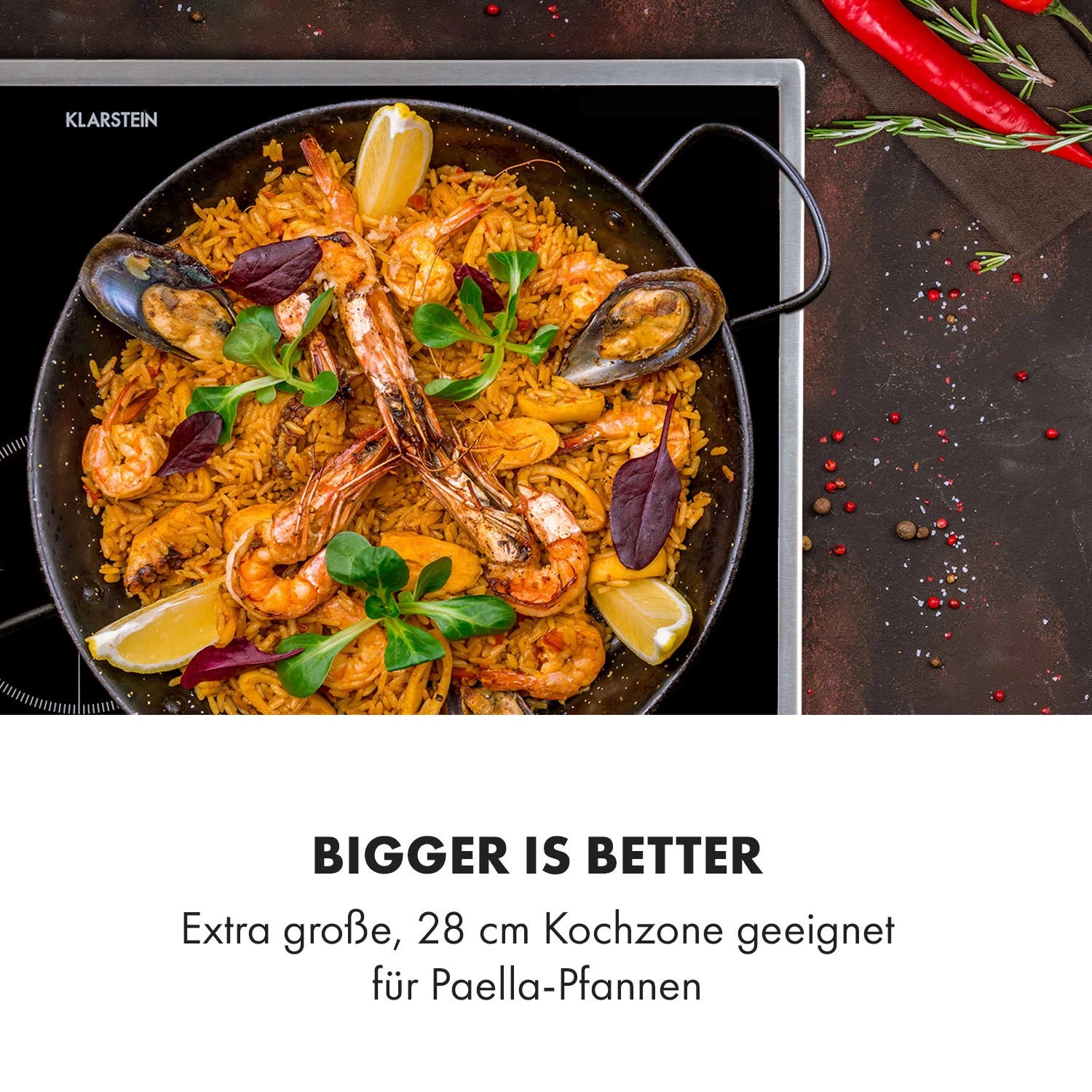 Delicatessa 77 Hybrid Prime Einbaukochfeld Induktion 4 Zonen 7000W – Bild 9