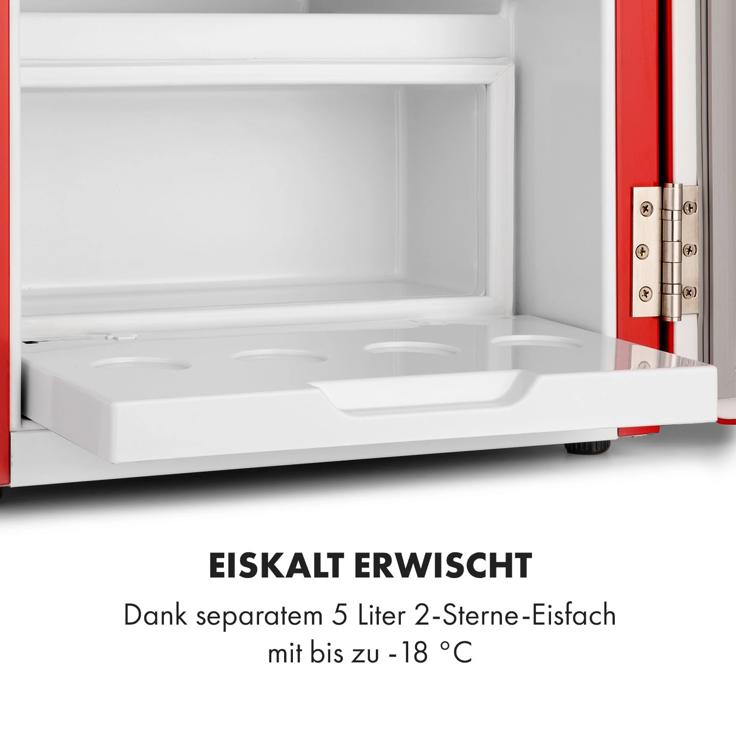 Audrey Mini 2in1 Kühlschrank EEC F Gefrierfach LED – Bild 4