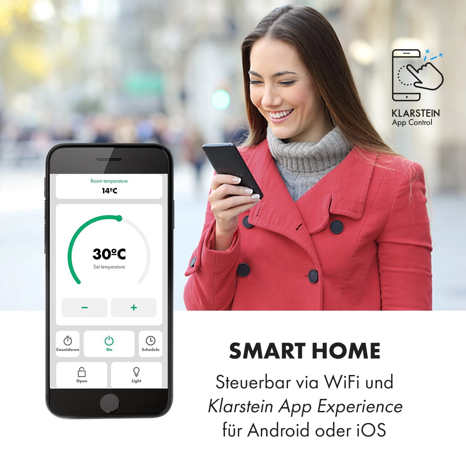 Bansin Smart 1500 Konvektionsheizgerät 1500W App-Steuerung – Bild 2