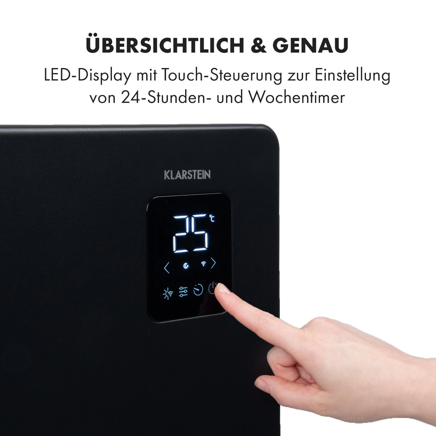 Bansin Smart 2500 Konvektionsheizgerät 2500W App-Steuerung – Bild 4