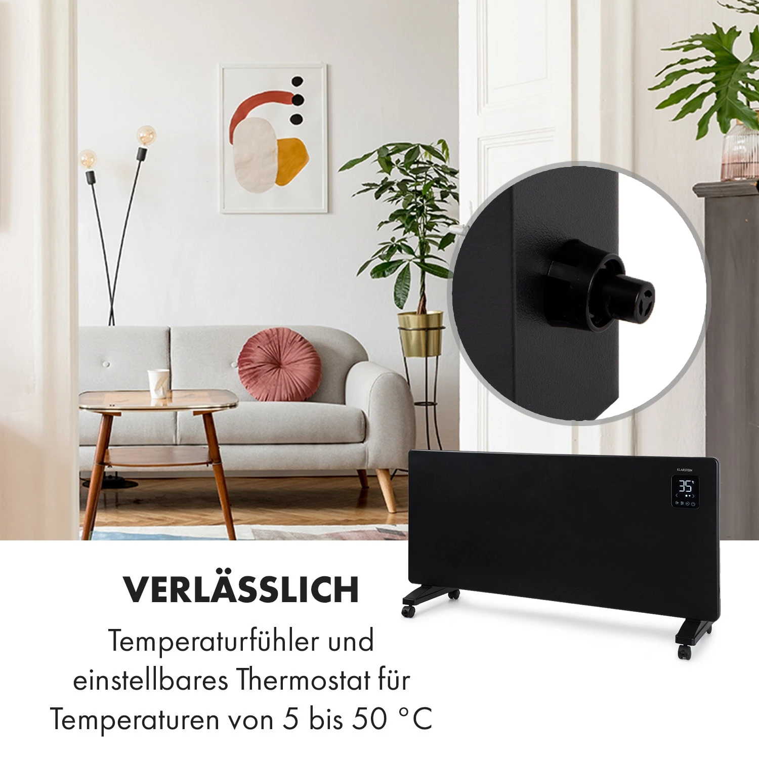 Bansin Smart 2500 Konvektionsheizgerät 2500W App-Steuerung – Bild 5