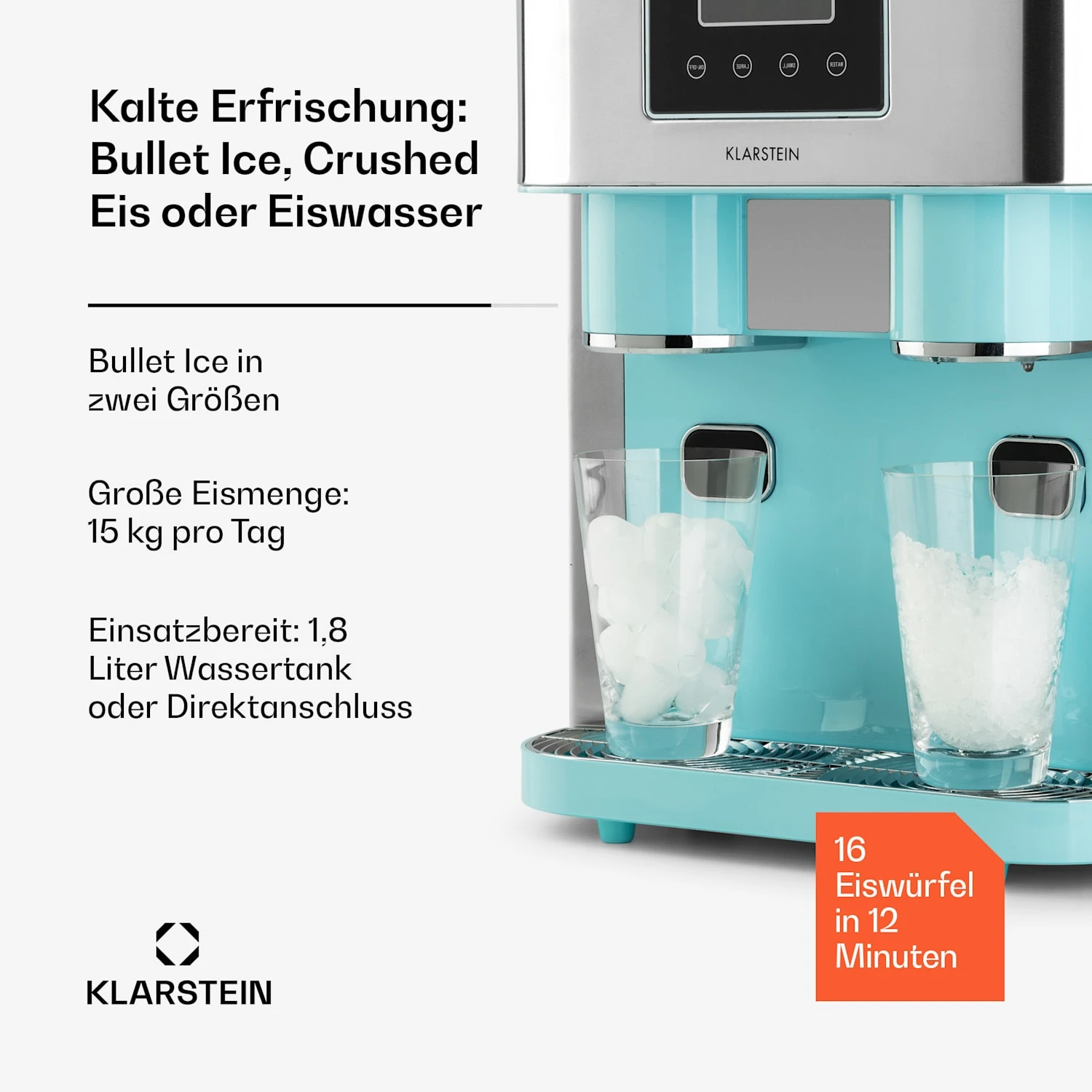 Eiszeit Crush Eiswürfelmaschine 2 Größen Crushed Ice – Bild 2
