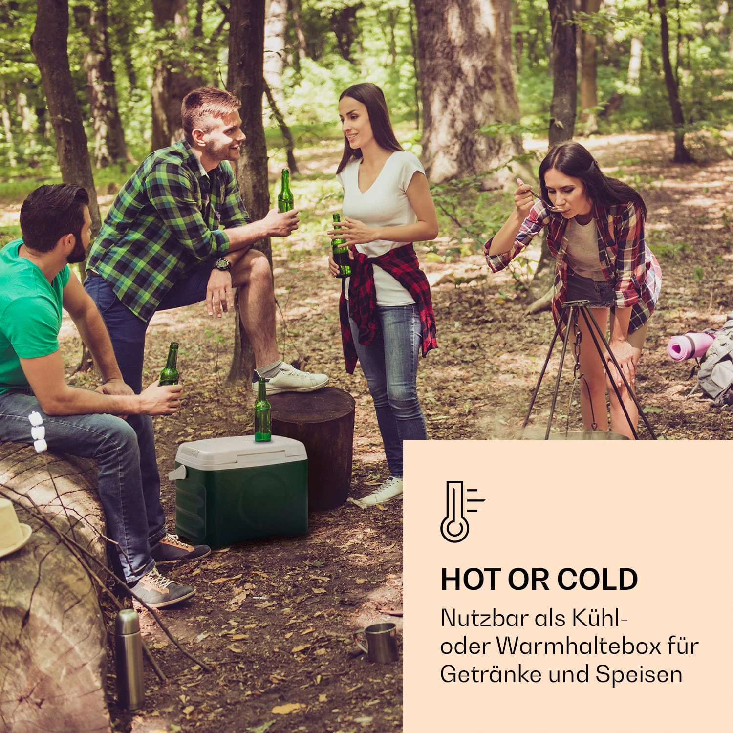 BeerBelly 21 Elektrische Kühlbox Kühl-& Warmhaltefunktion USB-Port ECO-Modus – Bild 2