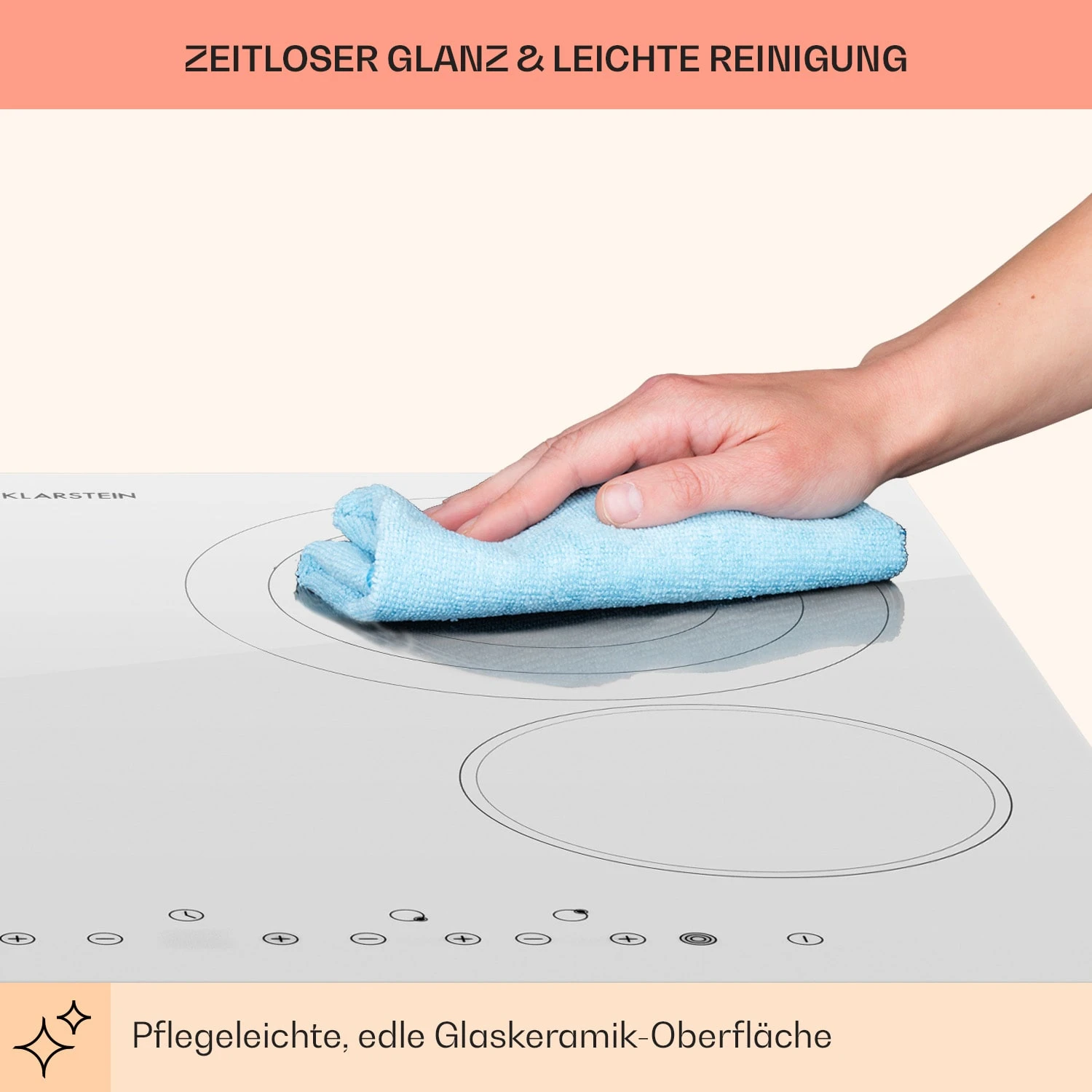 Virtuosa 4 Einbaukochfeld 4 Zonen 6500W Glaskeramik – Bild 8