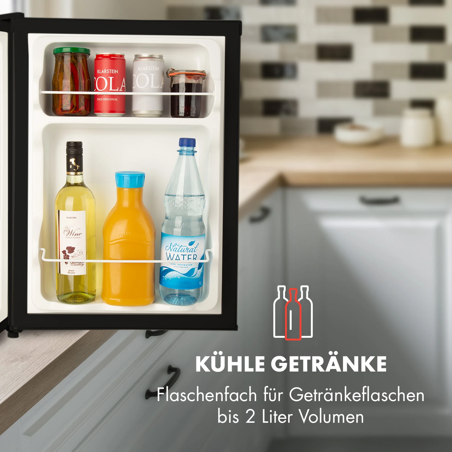 Cool Kid Mini-Kühlschrank Mit 4-L-Gefrierfach 66 Liter 41dB – Bild 4