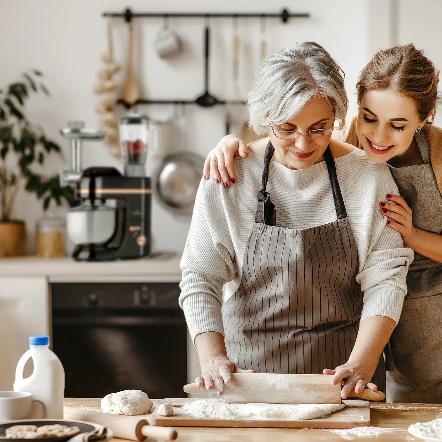 Lucia Elegance Küchenmaschine Mixer Fleischwolf 2000W BPA-frei – Bild 2