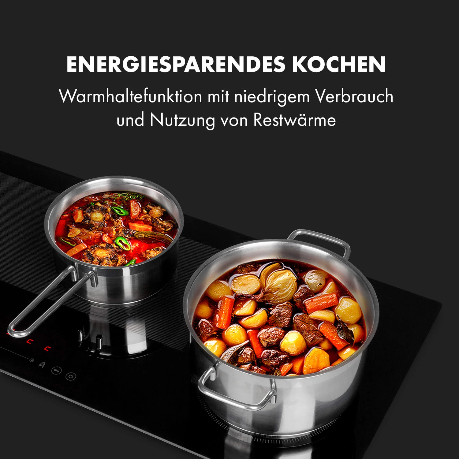 Delicatessa 90 Slim Einbaukochfeld Induktion 4 Zonen 7000W Autark – Bild 7