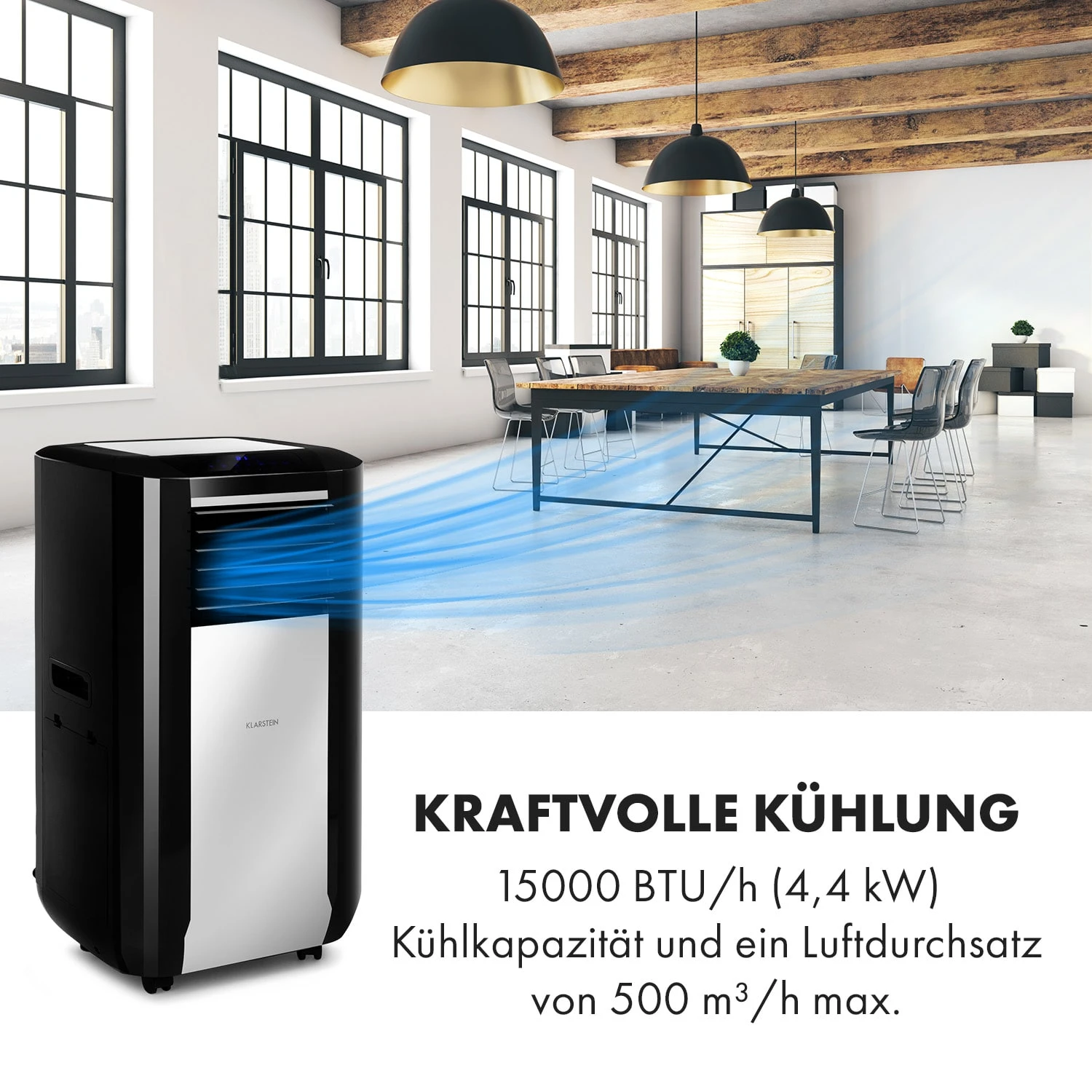 Max Breeze Smart Mobile Klimaanlage 15000 BTU/h (4,4 KW) EEC A – Bild 3