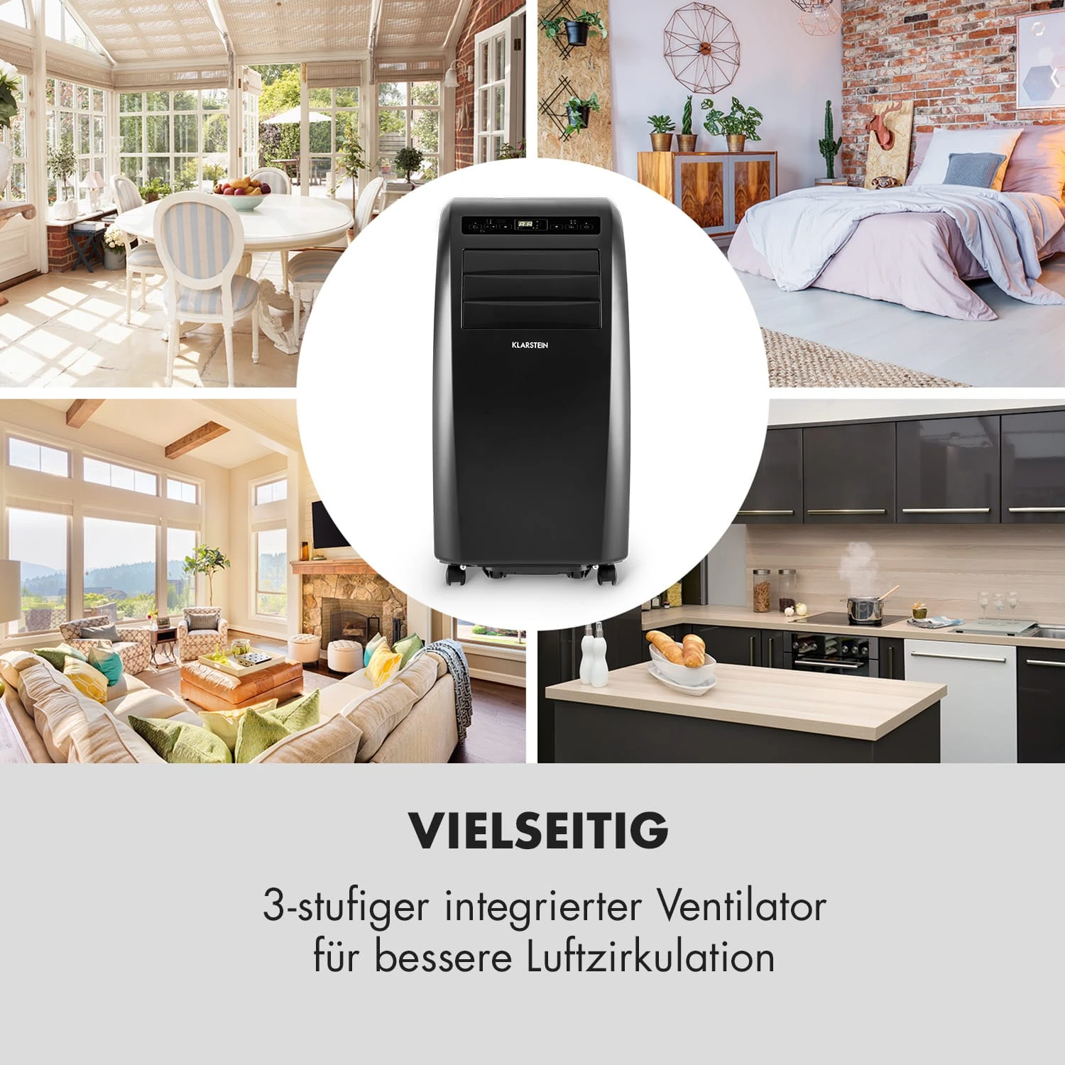 Metrobreeze Rom Smart Mobile Klimaanlage 10.000 BTU 3 KW Fernbedienung – Bild 8