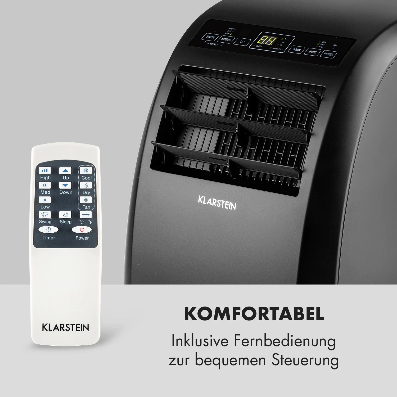 Metrobreeze Rom Smart Mobile Klimaanlage 10.000 BTU 3 KW Fernbedienung – Bild 9