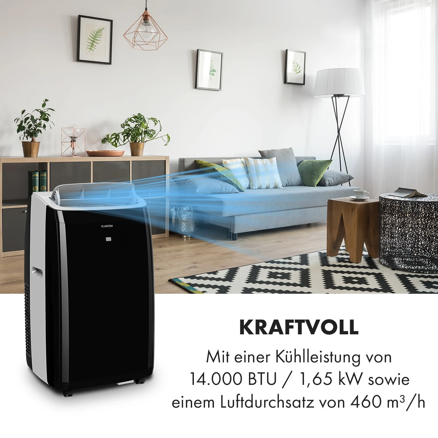 Grandbreeze Pro 14K Klimaanlage 3-in-1 460 M³/h 14.000 BTU/4,1 KW – Bild 2