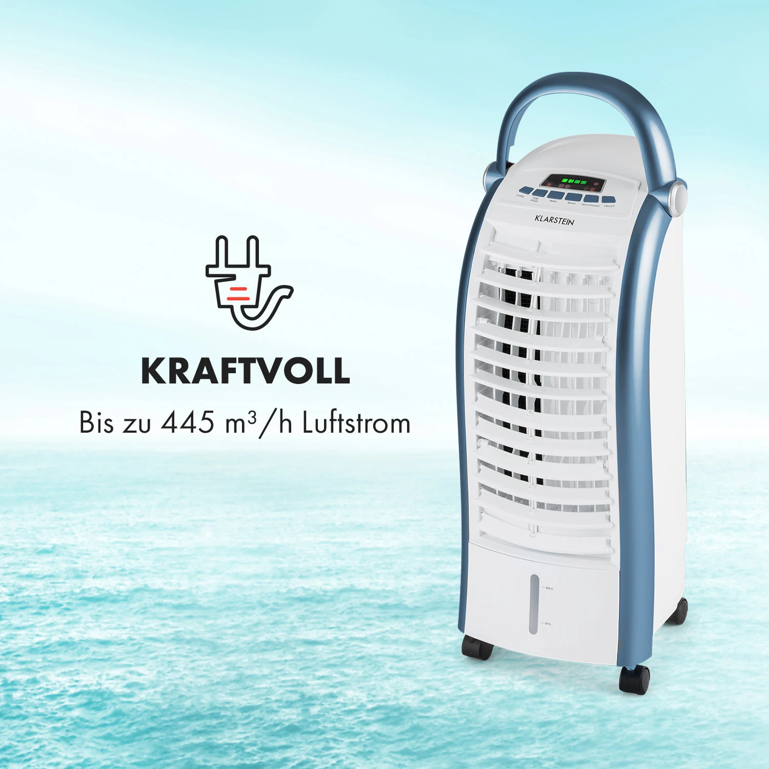 Maxfresh Ocean Ventilator Luftkühler 6L 65W Fernbedienung 2x Eispack – Bild 3