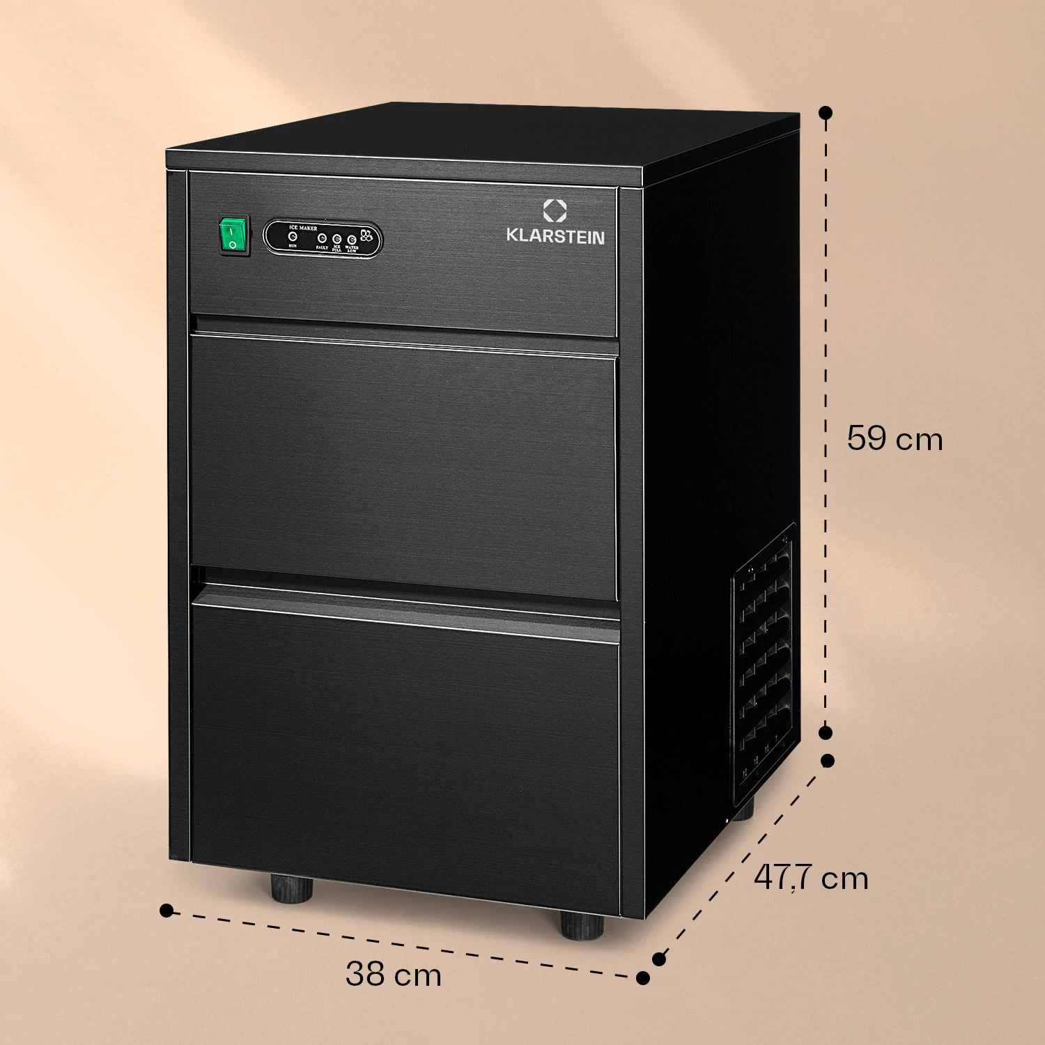 Powericer XL Eiswürfelmaschine 20 Kg/Tag 145 Watt – Bild 7