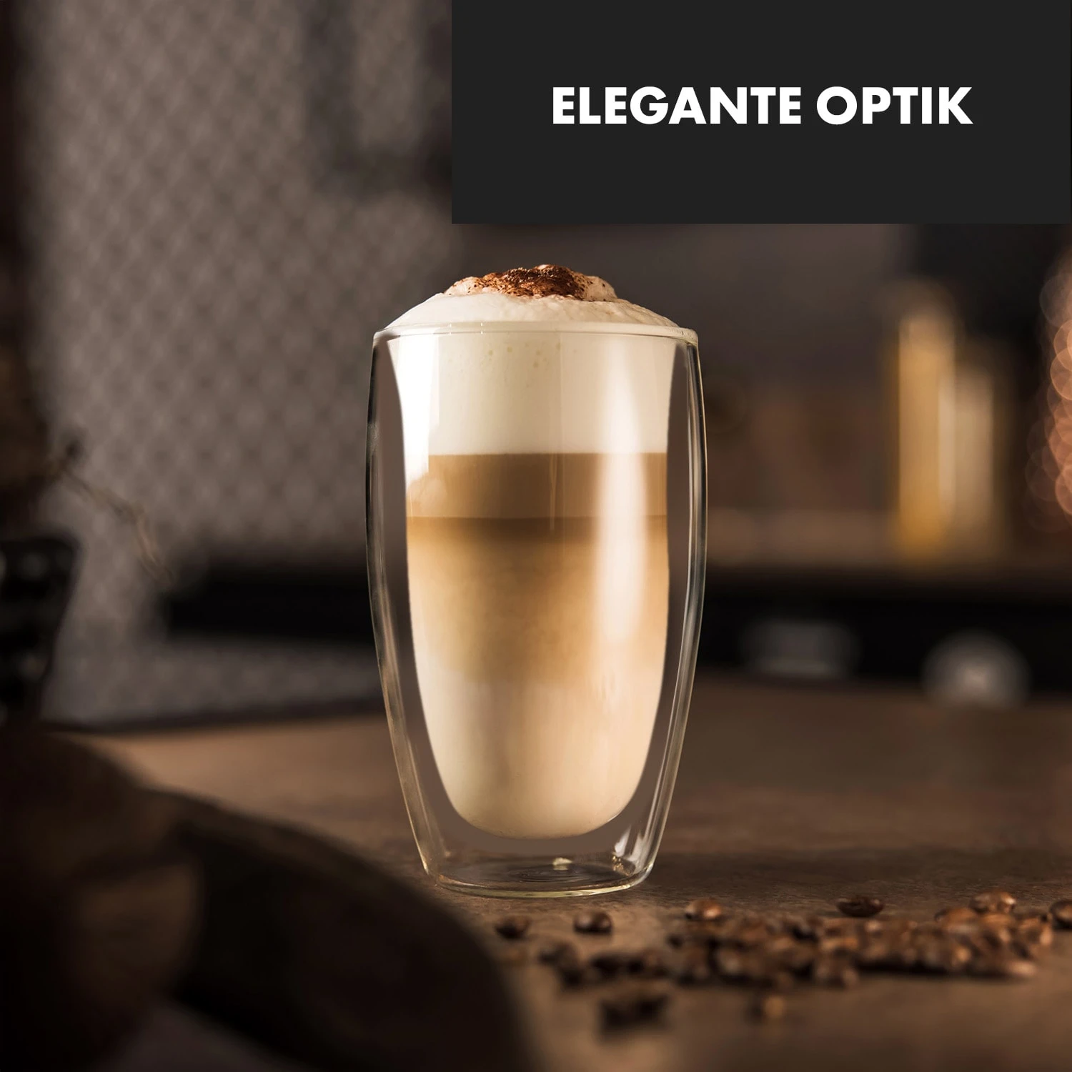 Carajillo Doppelwandige Thermogläser 450ml Handgemacht Borosilikatglas – Bild 2