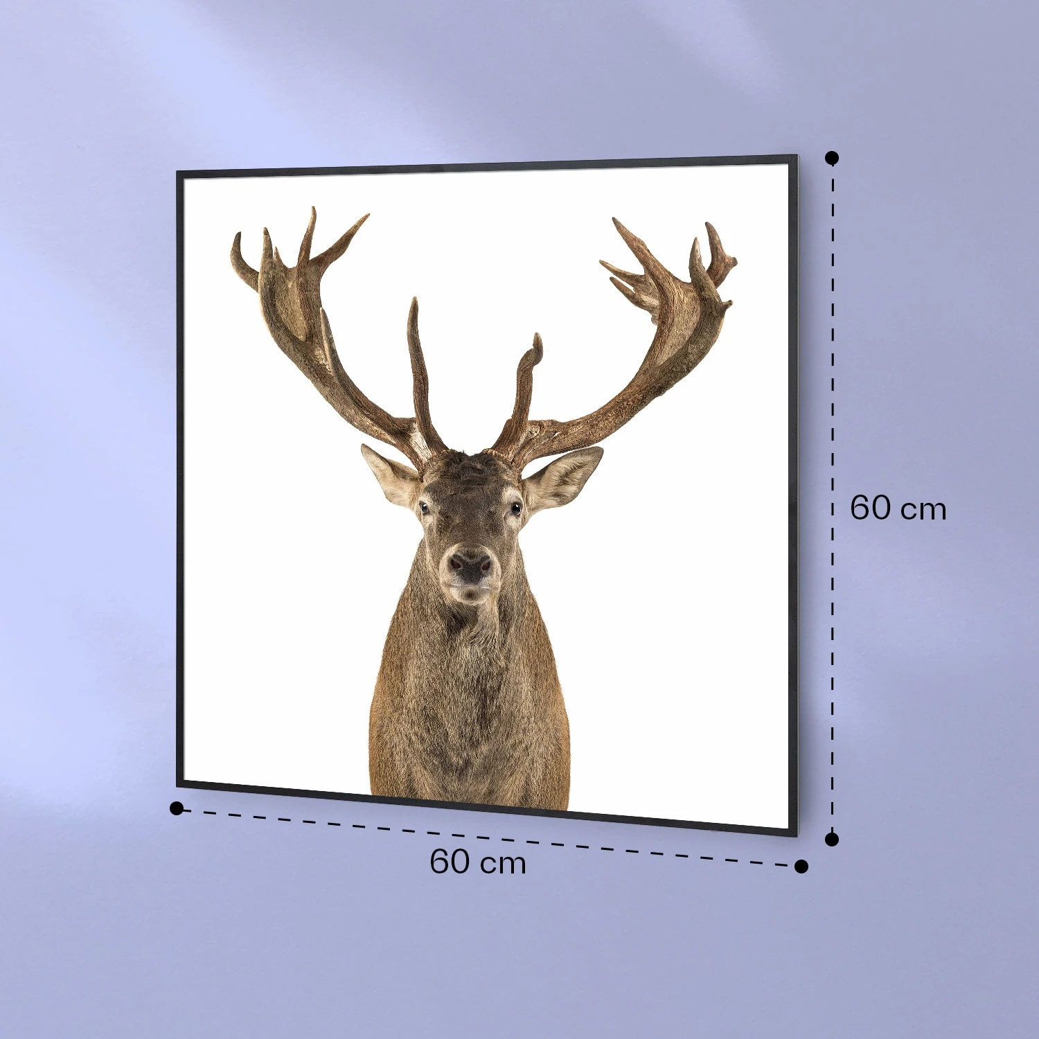 Wonderwall Air Art Smart Infrarotheizung Hirsch 60x60cm 350W – Bild 7