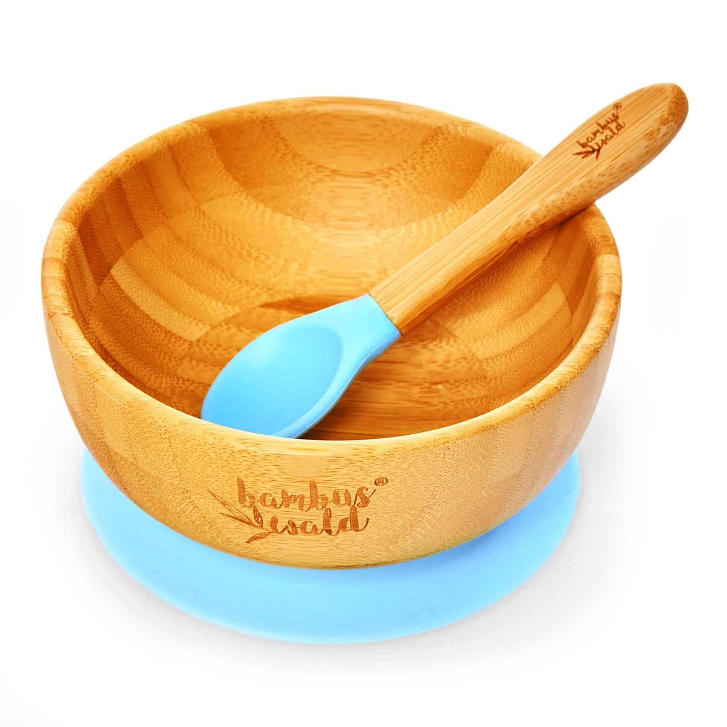 Kindergeschirr Mit Bambusschale Und Löffel 400 Ml Inkl. Saugnapf Ø: 13,7 Cm