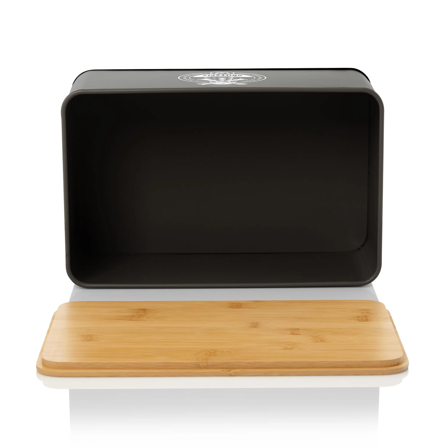 Stigby 2-in-1 Brotkasten Mit Schneidebrett Metallblech Bambus – Bild 6