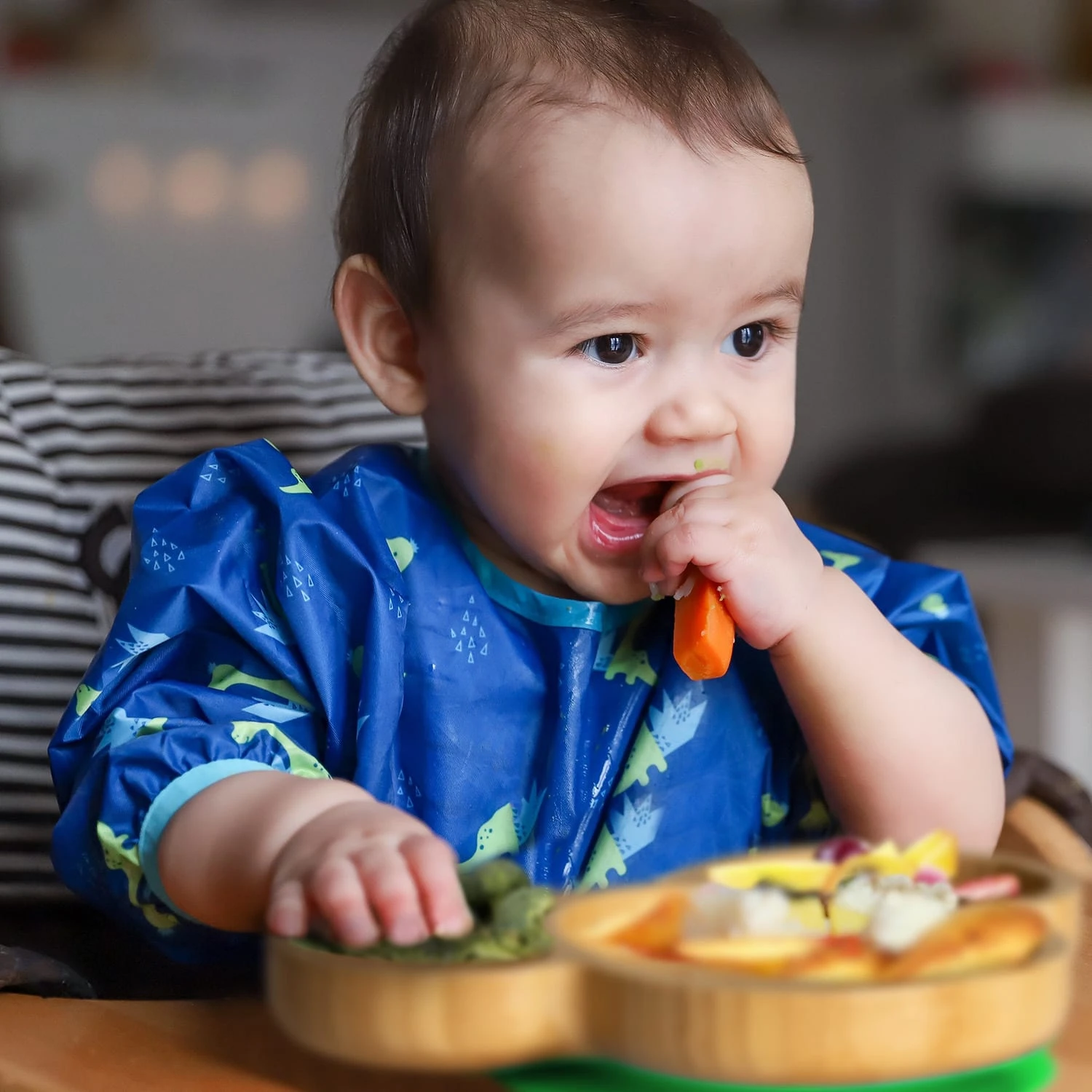 Kindergeschirr Bambusteller & Löffel 250 Ml Inkl. Saugnapf 18 X 18 Cm – Bild 2