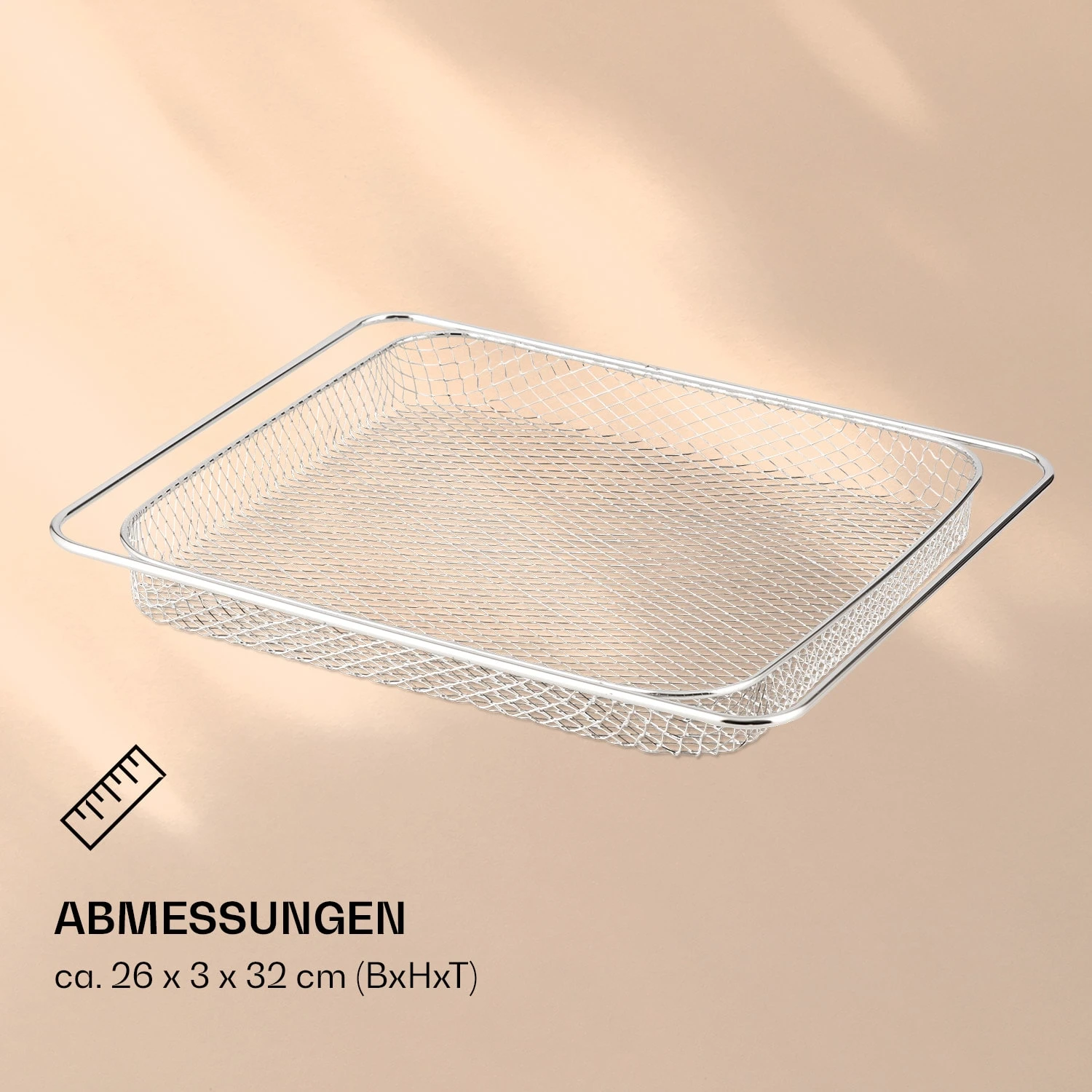 AeroVital Jumbo Heißluftfritteuse Gitterkorb Edelstahl – Bild 4