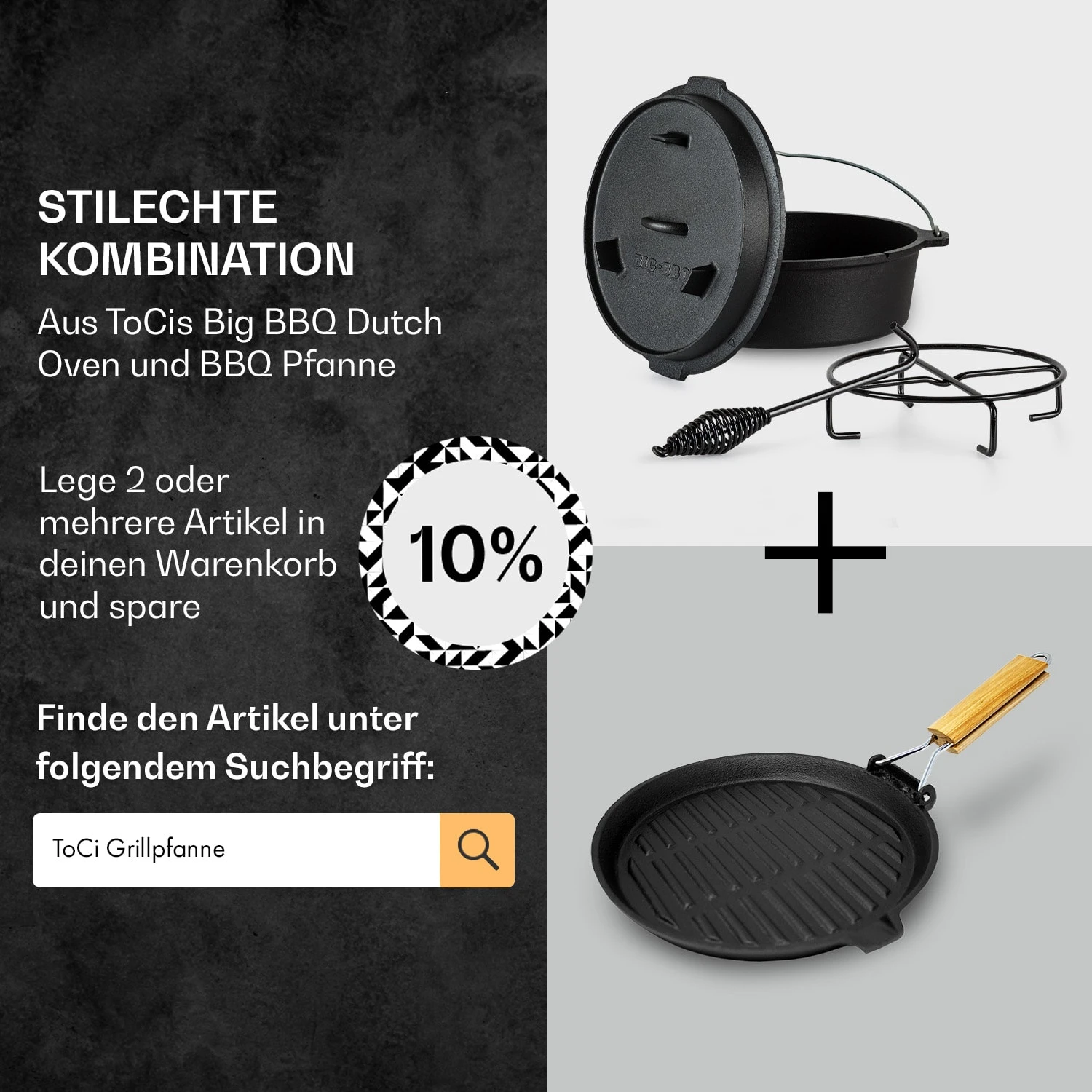 Guernsey Premium Dutch Oven 6.0 BBQ-Topf Gusseisen Größe M / 6 Qt – Bild 7