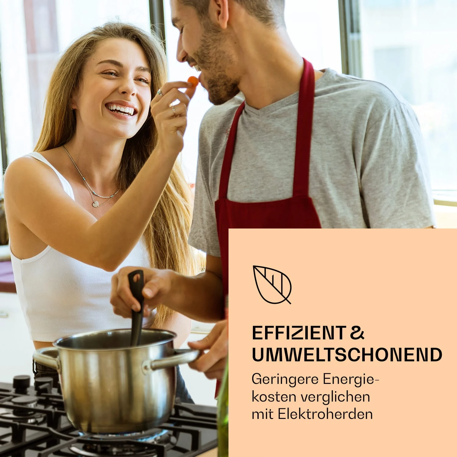 Ignito Chef Edition 5 Zonen Gaskochfeld 5-flammig Sabaf-Brenner Glaskeramik – Bild 2