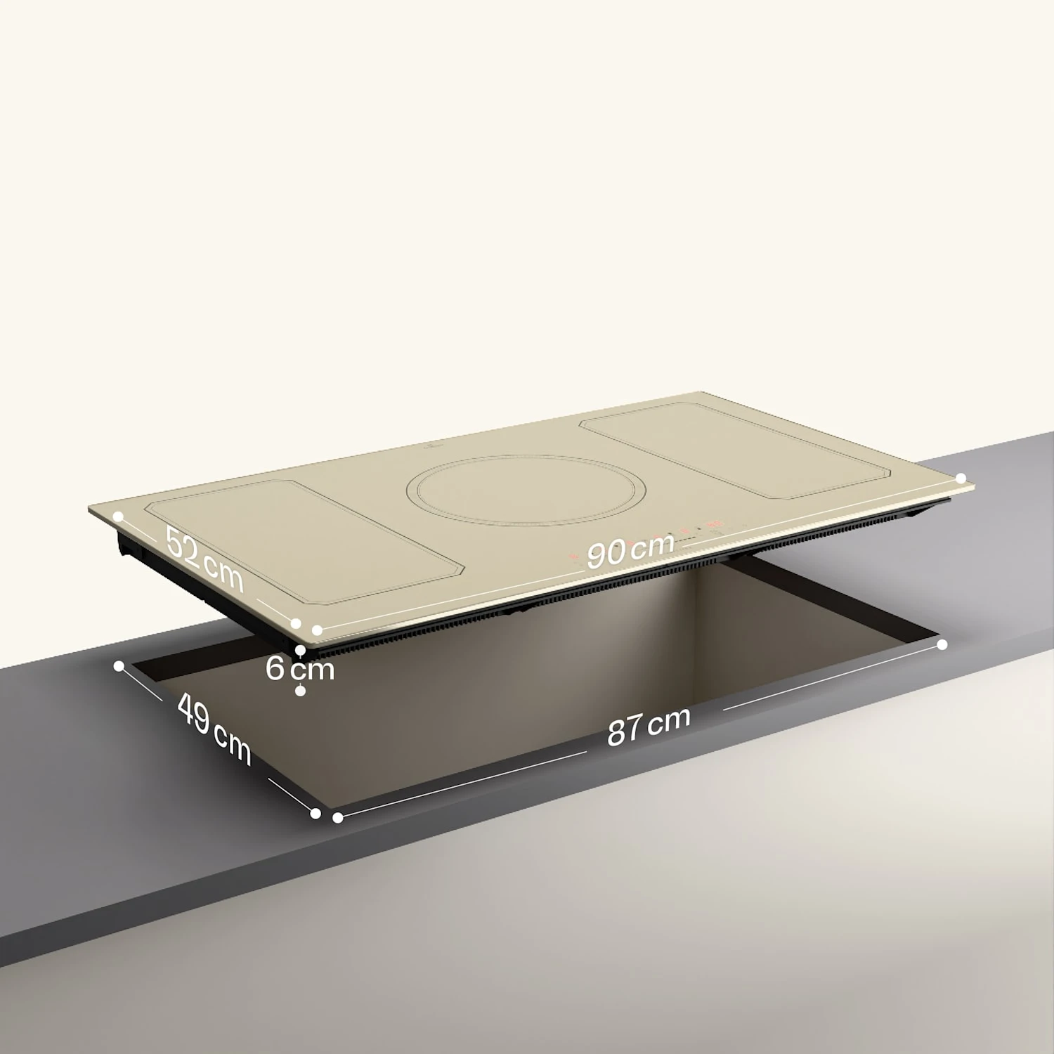 Victoria 5 Flex Induktionskochfeld Einbau 7400W 2 Flexzonen Timer – Bild 7