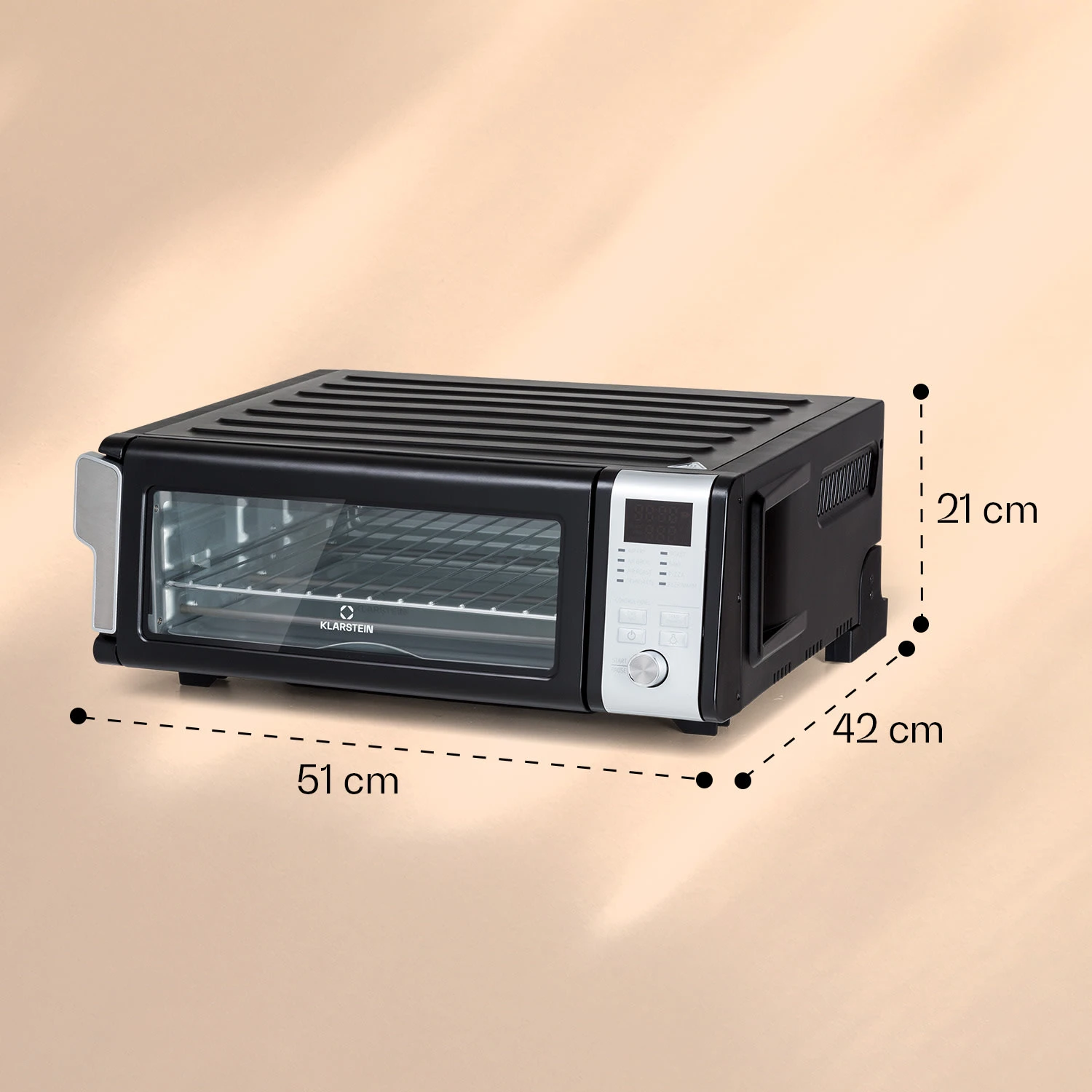 Vita-Crisp Heißluftfritteuse 1700W 10L 8 Funktionen Platzsparend – Bild 7