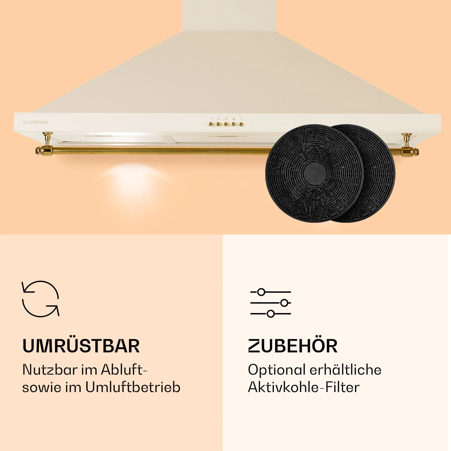 Montblanc 90 Dunstabzugshaube 610m³/h 165W 2x1,5W LED Reling – Bild 5