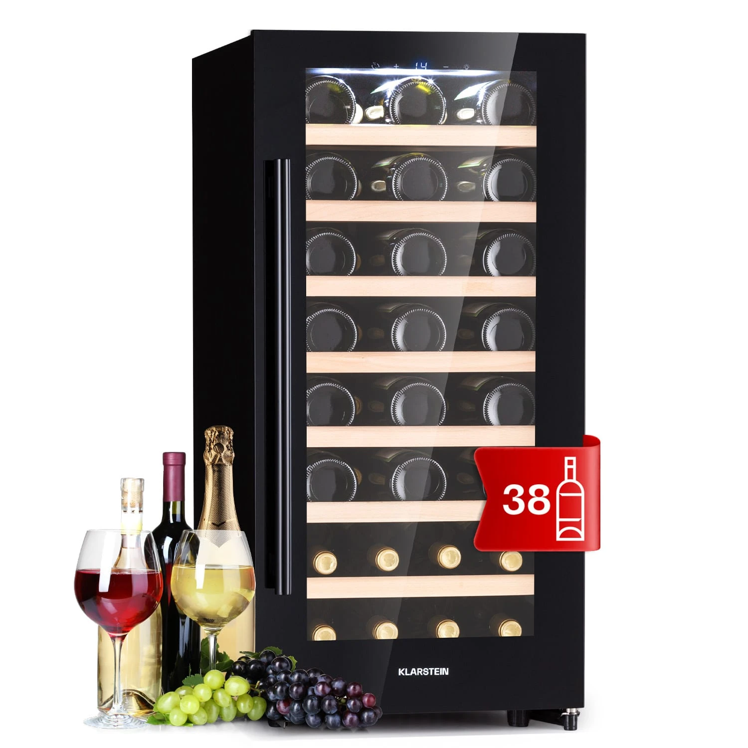 Barossa 38 Uno Weinkühlschrank 1 Zone 94 Ltr 38 Fl Touch-Display