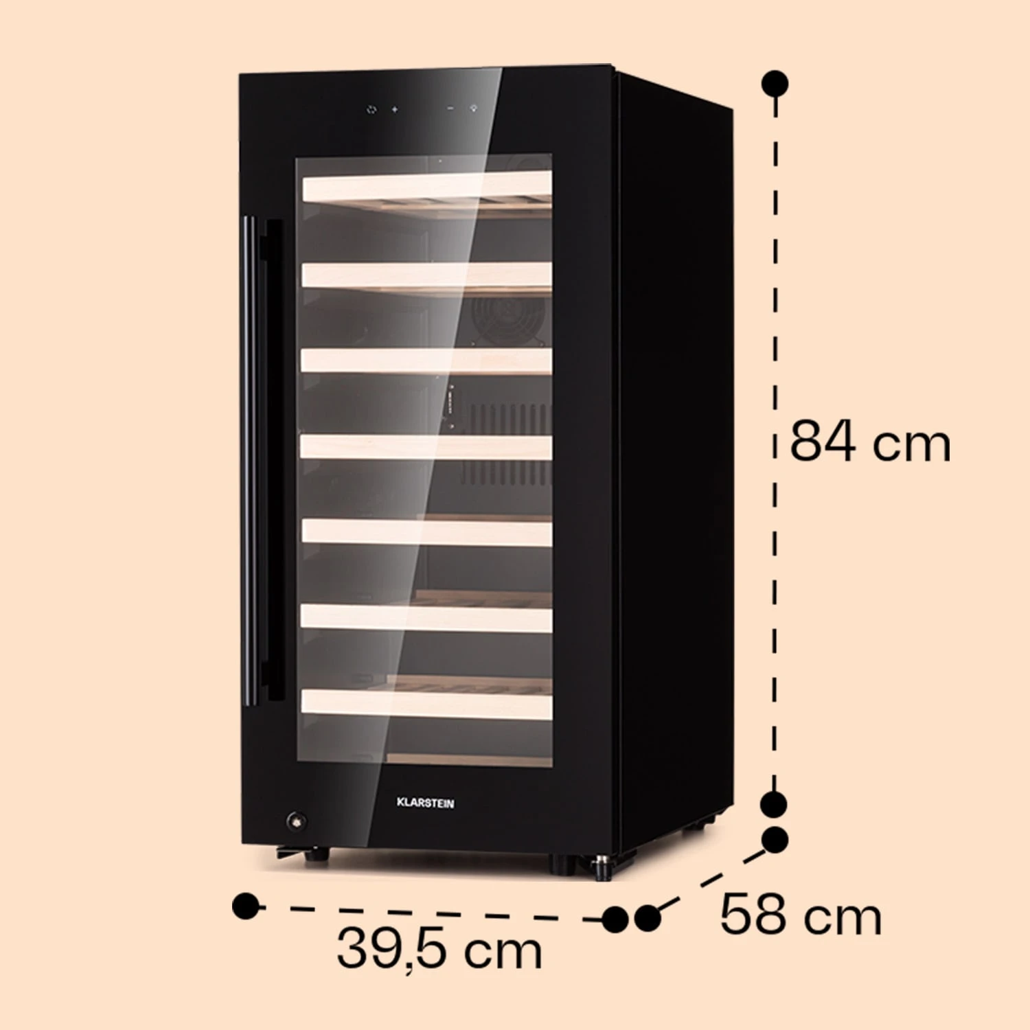 Barossa 38 Uno Weinkühlschrank 1 Zone 94 Ltr 38 Fl Touch-Display – Bild 8