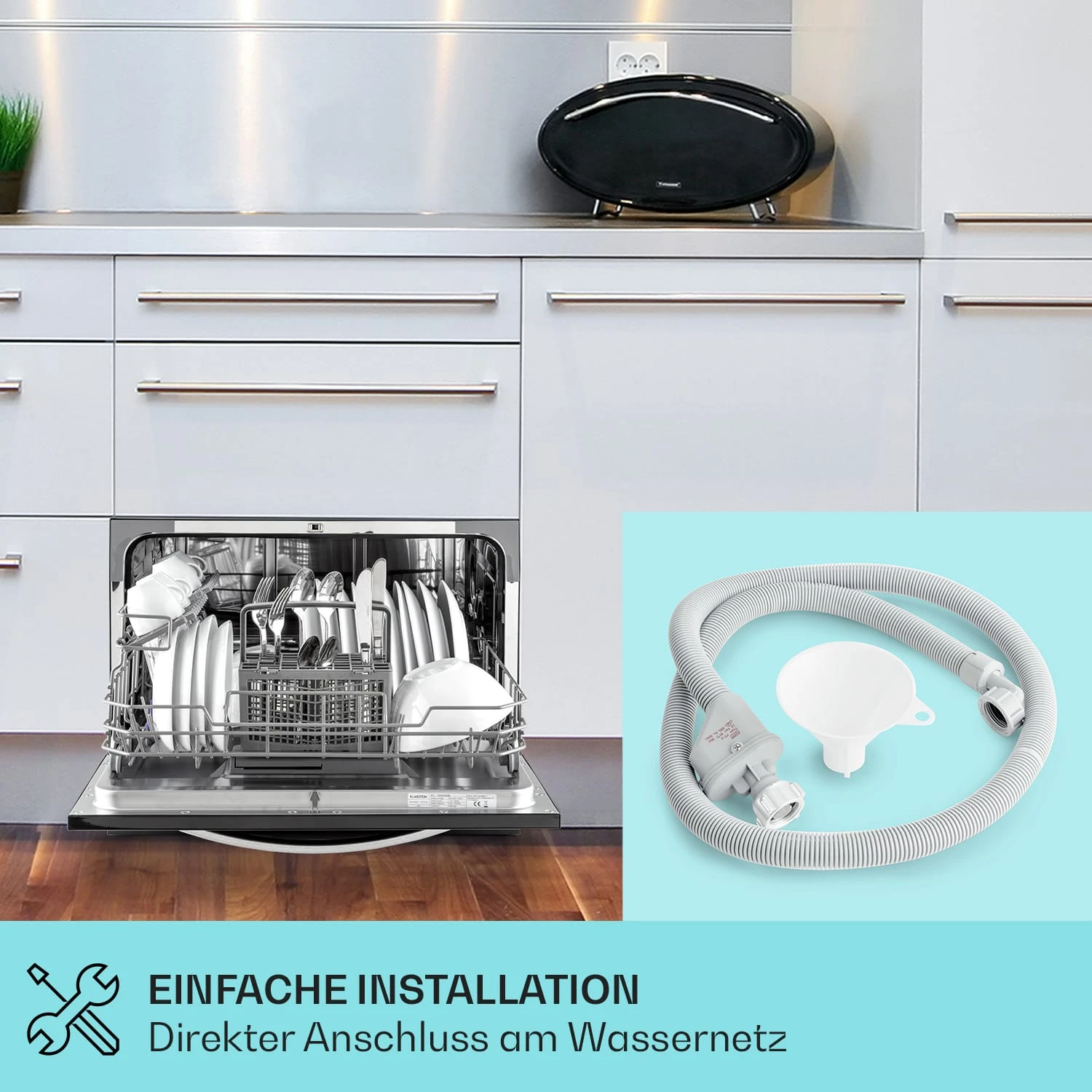 Havasia UV 6 Luminance Geschirrspüler UV Glasfront Freistehend 1380W – Bild 4