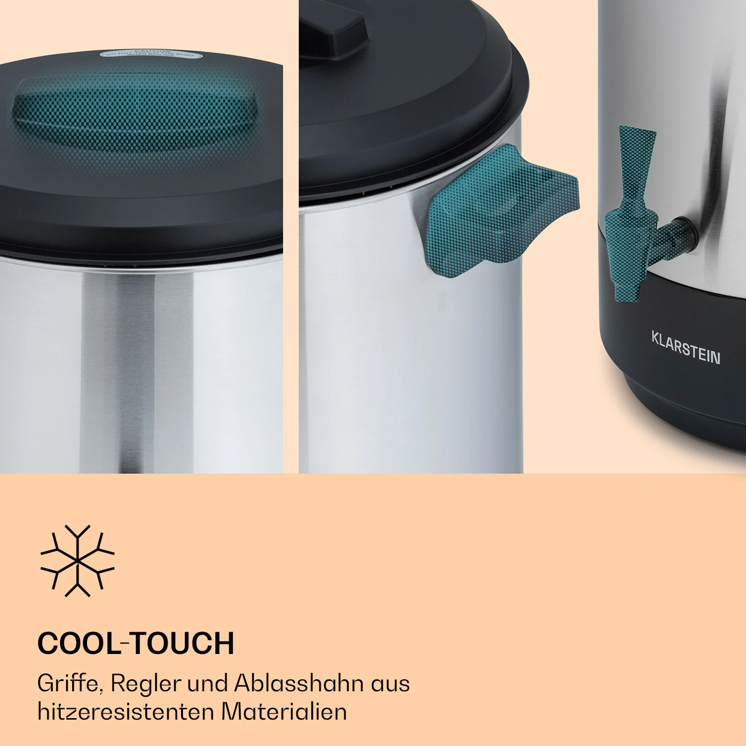 Abbey 60 Einkochautomat Getränkespender 60L 100°C 180min Edelstahl – Bild 5