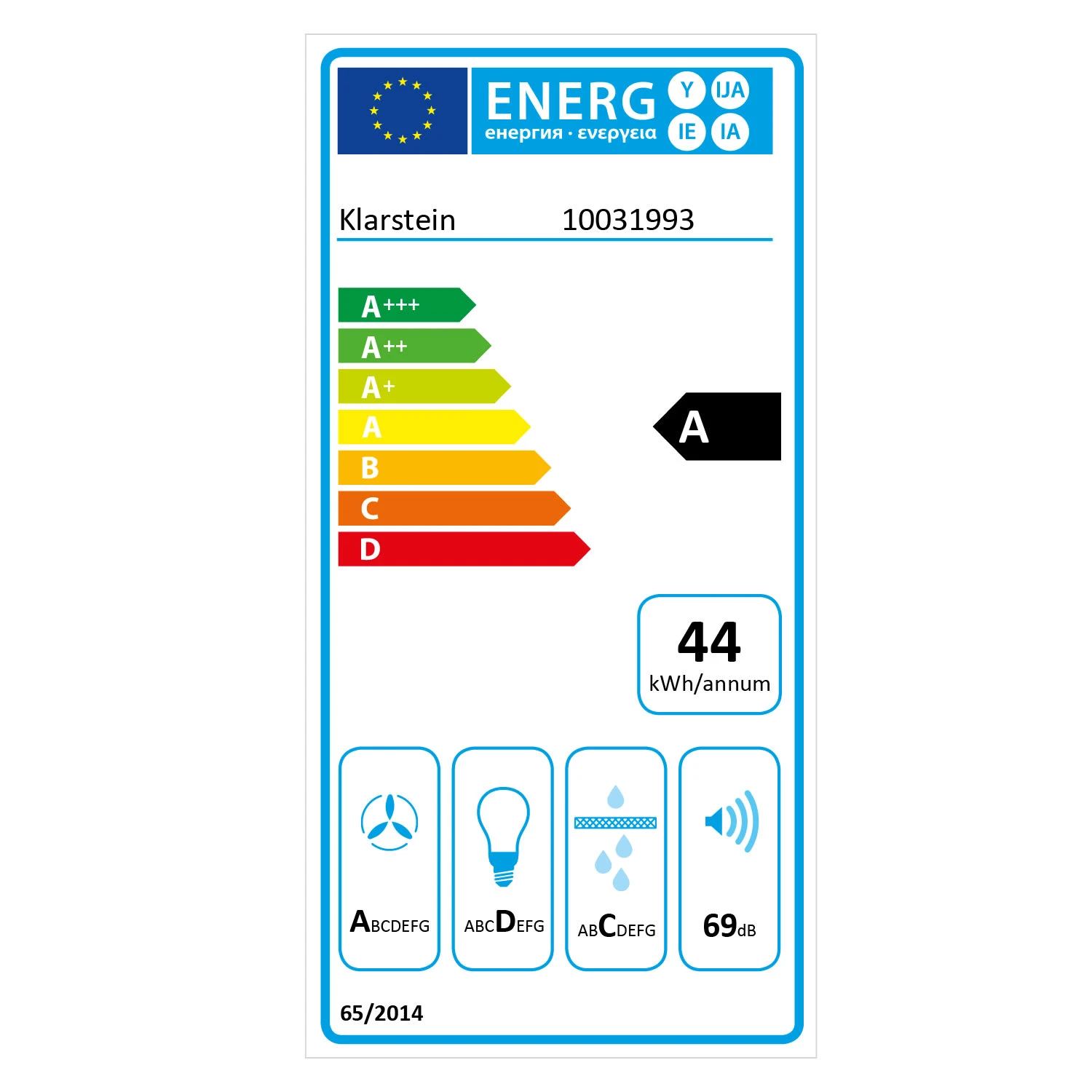 Montblanc Dunstabzugshaube Umluftset 610m³/h 165W 2x1,5W Weiß – Bild 11
