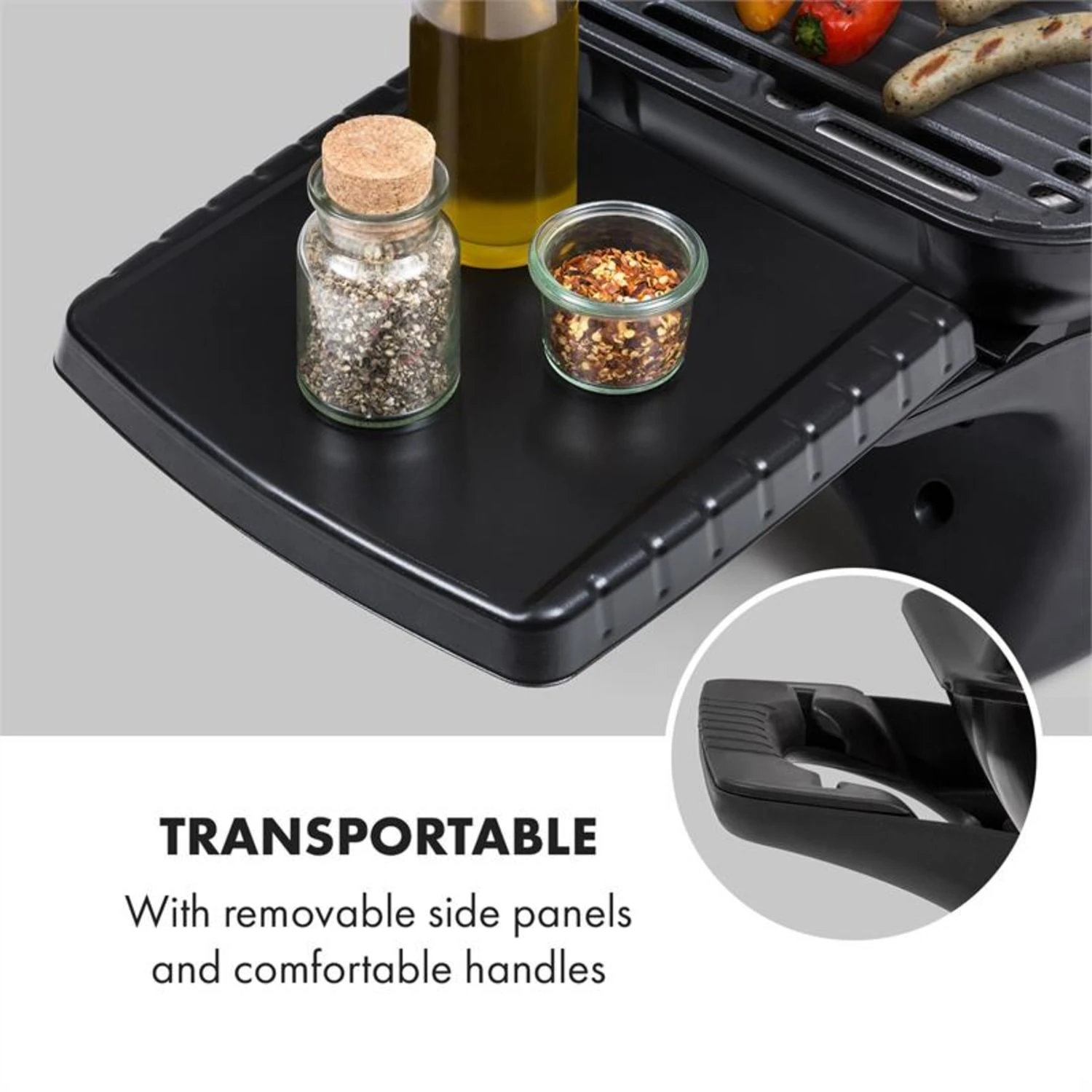 Parforce Duo Gasgrill 2 Brenner 4,4kW 15000BTU Gasschlauch Schwarz – Bild 4